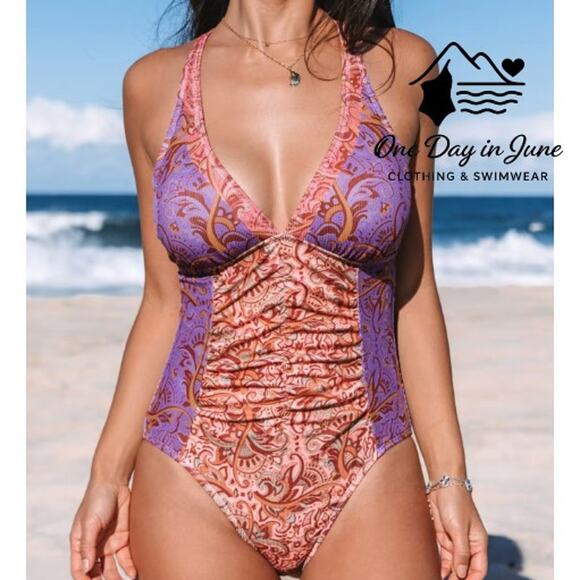 Cupshe Strappy Back One Peice Swimsuit Size S - Picture 1 of 7